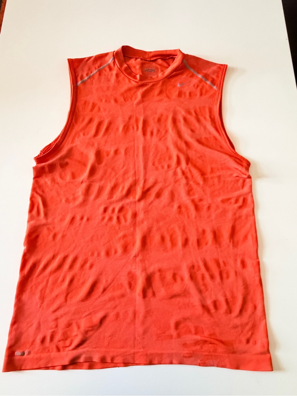 Nike Orange Camo Sleeveless Athletic Tank -